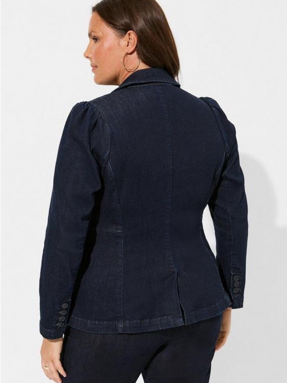 Studio by Torrid Denim blazer jacket Sz 2x - Picture 9 of 11